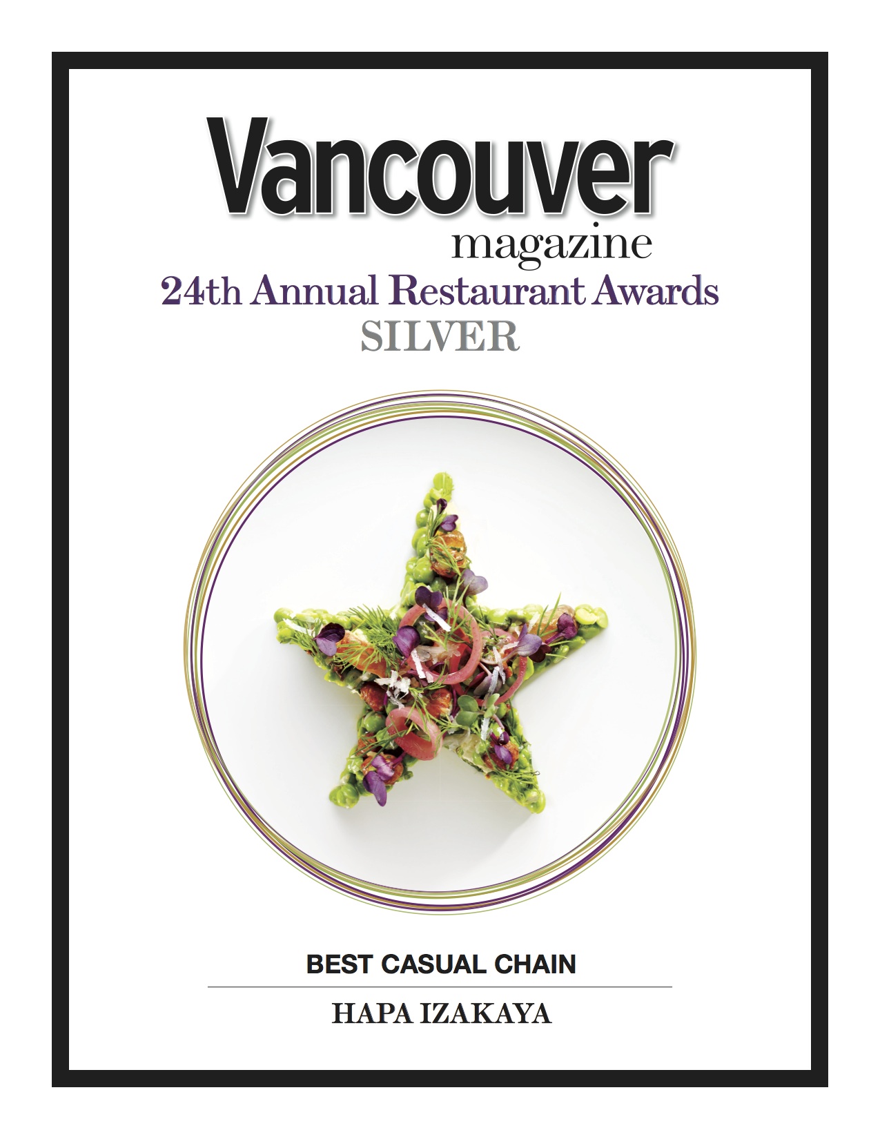Best Casual Chain Winner Vancouver Magazine Restaurant Awards Hapa